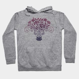 Royal Purple Wildflower Bouquet Hoodie